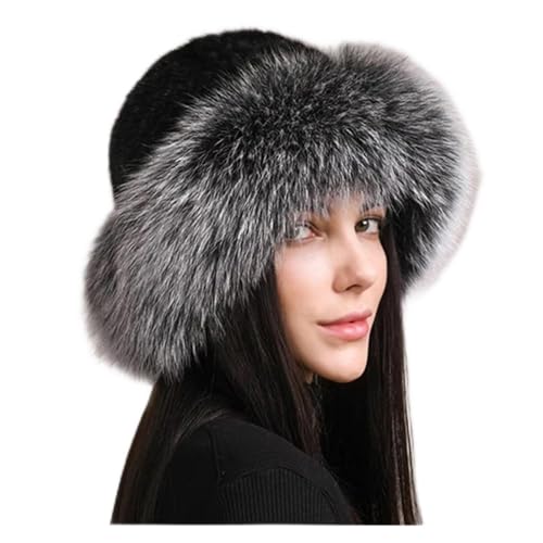 Bonnet tricoté pour femme contre le froid avec une maille souple fait main