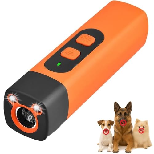 Purova Ruhemeister Hund, Anti-Bell-Gerät für Hunde, Geräte zur Abschreckung von bellenden Hunden mit LED-Taschenlampe und HD-Display (1 Stück)