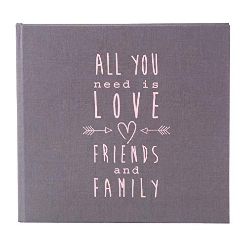 Goldbuch 50 085, Libro degli Ospiti/Guest Book, 23 x 25 cm, Grigio