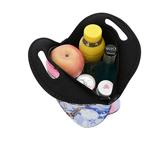 Haplives Neoprene Lunch Bag Tote Reusable Insulated Waterproof Travel Outdoor Picnic Carrying Lunchbox Container Organizer For Adults (Cute Elephant) #TOP4