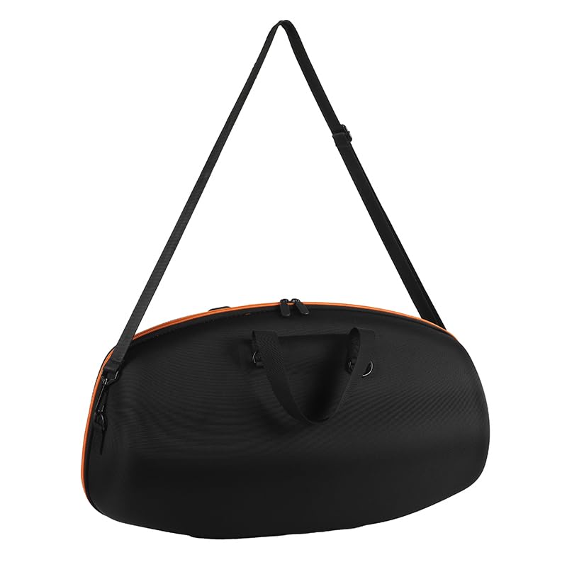 BeisDirect Reisetasche für JBL Boombox 4 Lautsprecher, tragbare harte EVA-Tragetasche, Schutzhülle, Lautsprecherhülle, staubdichte Aufbewahrungstasche mit Schultergurt und kleiner Tasche (Orange)