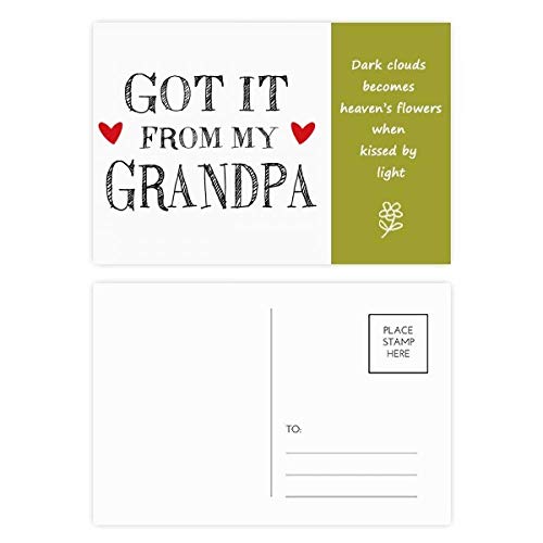 Juego de poesía Got It From My Grandpa (20 unidades): inspira el legado de tu familia