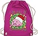 Weihnachten & Silvester Geschenke Party Deko - I am full of Christmas Joy - Blobfisch - Unisize - Fuchsia - Statement - WM110 - Turnbeutel und Stoffbeutel aus Baumwolle