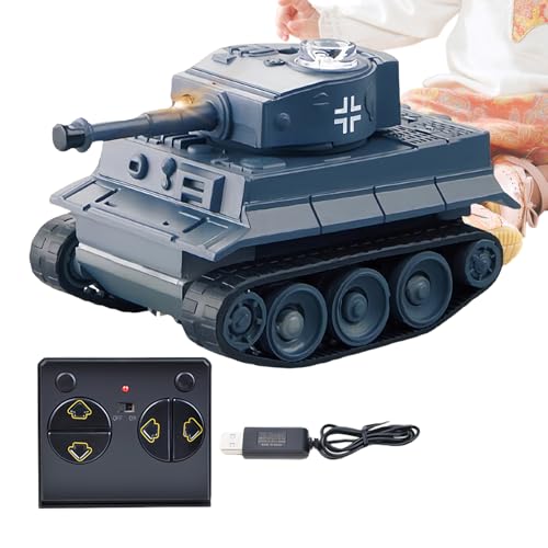 Générique Tank Rc pour - 6,8 X 4 X 3,9 Cm Mini Modèle De Véhicule Militaire Télécommandé | Jouets Télécommandés sans Fil en ABS | Char De Combat...