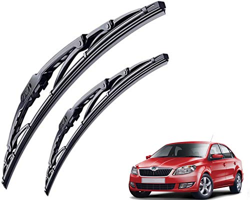 Image of WolkomHome High Performance OE Car Wiper Blade Replacement set of 2 Pc Right 24 inch Left 16 inch for Skoda Rapid 2012