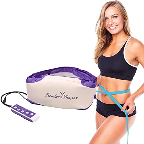 TROONZ Cinturón Vibrante Masajeador, Cinturón de Fitness multifunción con Sistema de Calor Quema Grasa para Abdominal/Espalda/Lumbar/Pantorrilla/Nalgas