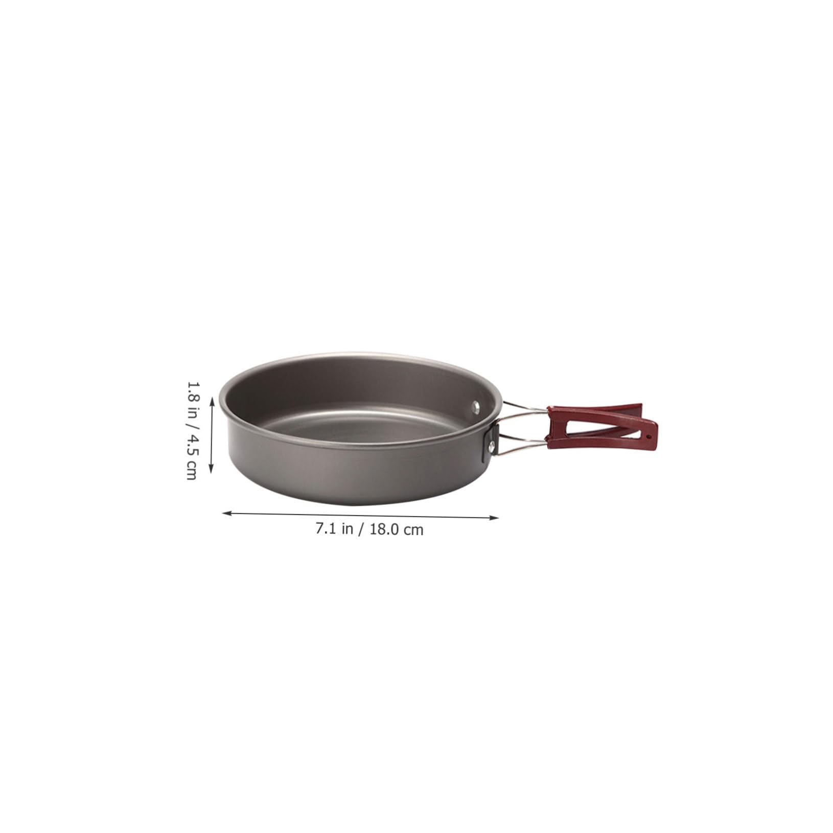 Ciieeo Multi Function Camping Pan Non Stick Outdoor Frying Skillet with Comfortable Handle for Cooking Bbq and Picnic Lightweight and Wear Resistant Design