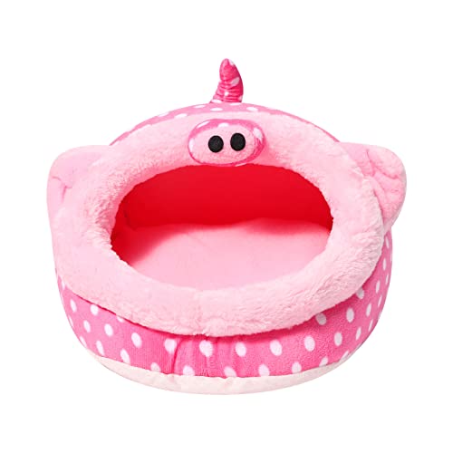 Bett für kleine Haustiere, Plüsch, Tierformen, Bett für kleine Tiere, Hamster, Hase, Igel, Maus, Chinchillas Meerschweinchen, Gurt Large Cover