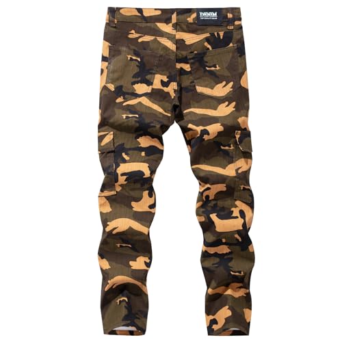 Camouflage Jeans for Men Slim Pants Mens Regular Classic Biker Jean Designer Straight Comfort2