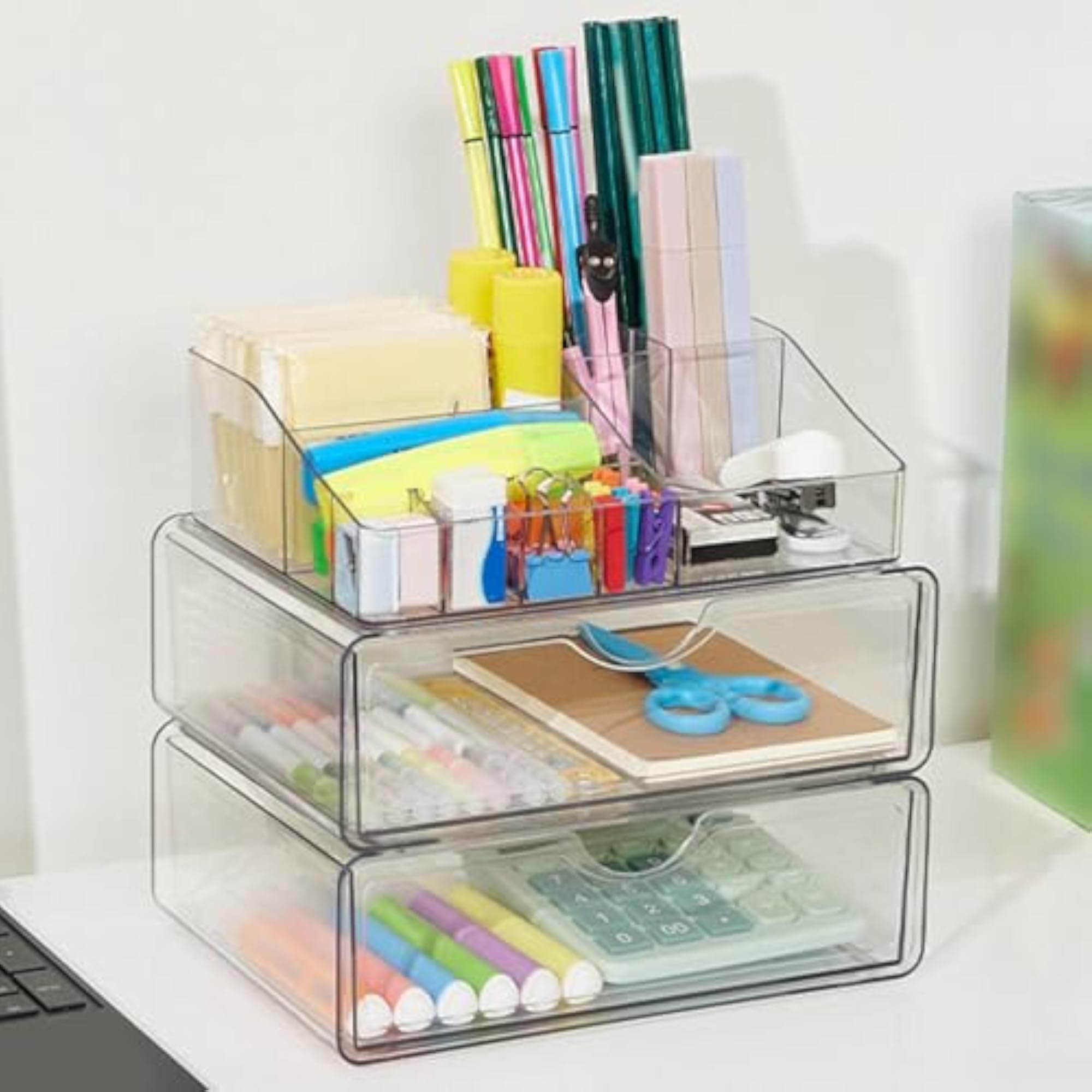 Makeup Organizer with 2 Drawers Cosmetic Display Case