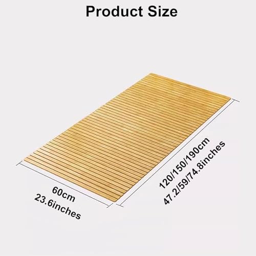 Colchón portátil de suelo de bambú para涼爽 cama de verano 4