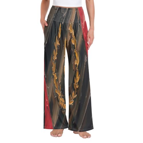 Pantalon de détente respirant noir pour femme au style américain