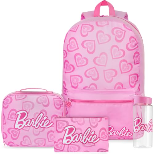 Get Trend Barbie Kids Backpack 4 Piece Set