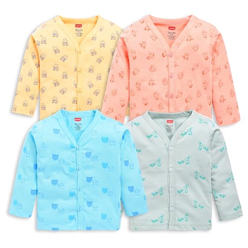 Image of LuvLap Unisex Cotton Regular Fit Jhabla Shirt