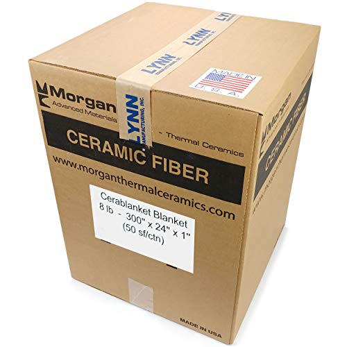 Lynn Manufacturing 1" Thick, CeraBlanket Insulation, Morgan Thermal Ceramics, 2400F Rated, 8 Lb. Density, 24" Wide, 25 Ft. Long, 8CB12 - Thumbnail 6