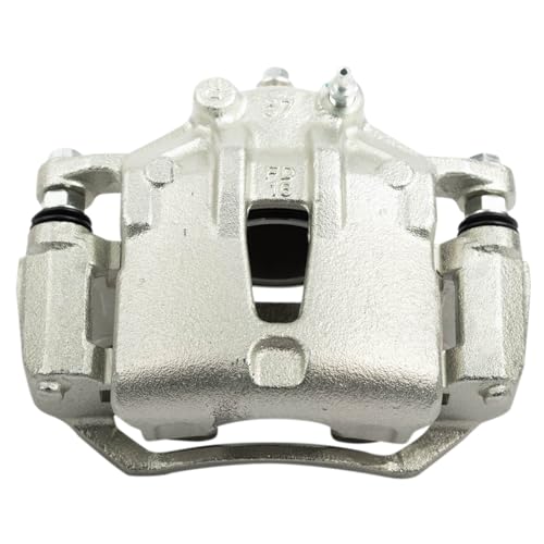 Image of TRQ Front Right Brake Caliper w /Bracket Passenger Side | For 2006-2007 Hyundai Accent 2010-2013 Kia Forte Forte Koup Rio Rio5