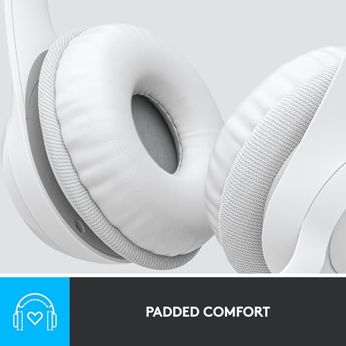 Headset com fio USB Logitech H390 com Almofadas Confortáveis, Controles de Áudio Integrado e Microfo