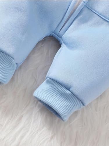 Image of First Kick Baby and Kids cotton fleece romper jumpsuit onesie sleepsuit clouds embroided