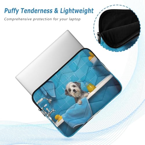 Funda para portátil 13-14 pulgadas impermeable con diseño perro miniatura 5