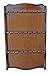 Spoon Rack Holder to hold 24 Souvenir Spoons Teaspoon Collection Walnut Finish Display Case No Door