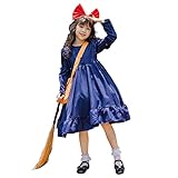 [monoii] キキ 衣装 コスプレ 子供 ハロウィン 魔女 コスチューム 女の子 魔法使い 衣装 ワンピース 仮装 コス e0316