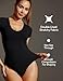 IUGA Bodysuits for Women Tummy Control Short Sleeve V Neck Body Suits for Womens Compression Slimming Thong Bodysuit
