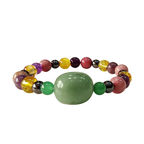 Image of Shubhanjali Crystal Elastic 8mm Stretch Customized Bracelet for Men and Women-(Standard,Multicolor)