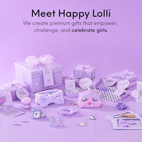 Image of HAPPY LOLLI LolliBox Birthday Gift Set for Tween & Teen Girls Ages 8-15, Ready to Gift, 8 Individually Wrapped Gifts