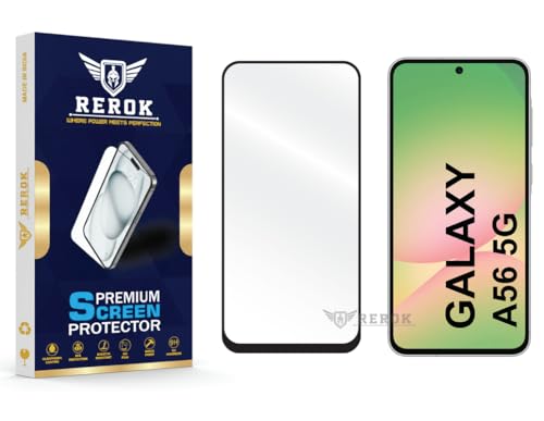 Image of Gorilla Tempered Glass Screen Protector Compatible with Samsung Galaxy A56 5G [Pack of 1] | Edge-to-Edge, Bubble-Free, Case Friendly, Easy Installation Kit