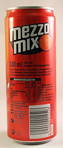 Mezzo Mix .33L (European Import) - SIX Cans (6 x .33l cans)
