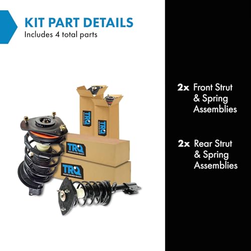 Image of TRQ Front and Rear Strut & Coil Spring Assembly Set Driver & Passenger Sides Compatible with 05-09 Buick LaCrosse 00-13 Chevrolet Impala 00-07 Monte Carlo