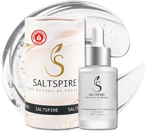 Image of SALTSPIRE Clarity Balance Serum | 10% Niacinamide + 0.2% Hyaluronic Acid | Clearer Skin in 21 Days | Hydrating, Pore-Minimizing & Oil-Control Face Serum | 30ml