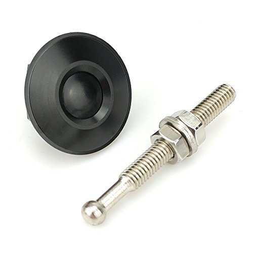 Heinmo Quick Release Latch Push Button Low Profile Hood Pins Lock Car Lock Clip Kit 1.25