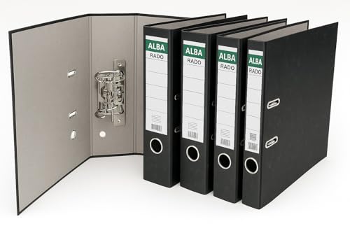 Alba Rado Box File Black F/C 8 cm Broad 5 Pieces Set