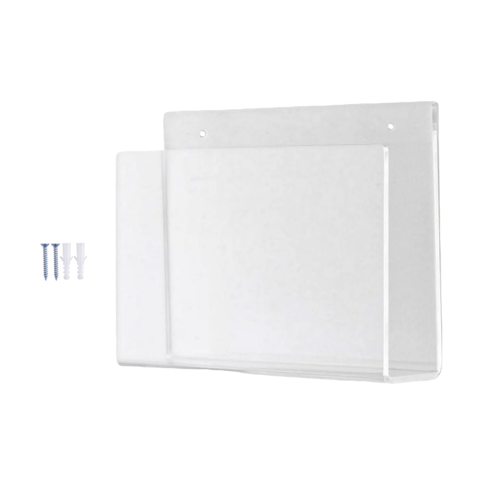 Zyouqi Single Pack Sturdy Acrylic Magazine Wall Mount With Open Designs For Quick Retrieval And Storage Magazine Wall Rack