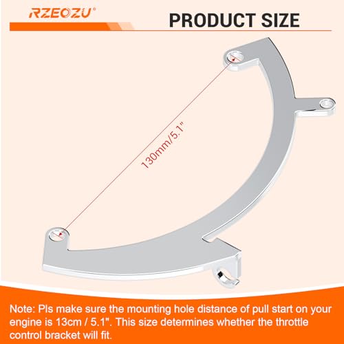 Image of Throttle Linkage Kit, Throttle Control Mounting Bracket Kit Replacement for Predator 79cc 154F 3.0HP OHV Engine Coleman CT100U CC100X CK100 SK100 GMB100 Massimo MB100 Mini Bike Go Kart Parts