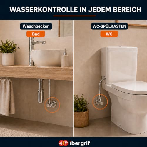 Ibergrif M22022-2 Eckventil 1/2 Zoll x 3/8 Zoll, 2er Set – Ansicht 5