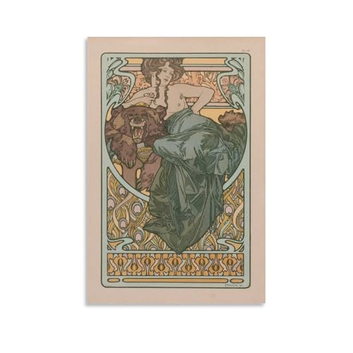 Alphonse Mucha Plate 47 Poster Documents Peinture Décoration Murale Toile Salon 40x60