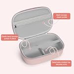 Breast Pumps Carrying Bag Compatible with Most of Wearable Breast Pumps, Hard Shell Wearable Breast Pump Bag with Waterproof Removable Tray, Breast Pump Storage Bag