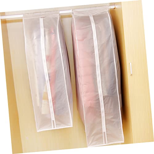 Cabilock 1Pc Thickened Clothing Cover Water Resistant Garment Storage Bag Crease Design Convenient Zipper Opening for Travel and Home Use3
