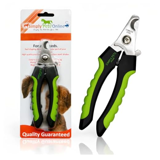Dog Nail Clippers with Safety Guard - Superior Sharpness - Veterinarian Designed - Suitable for Large Dogs - Stainless Steel Dog Nail Trimmers