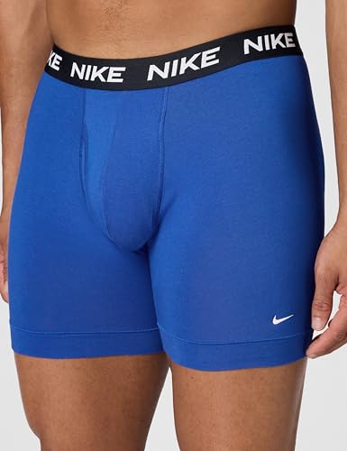 Nike Herren-Boxershorts aus Baumwolle, Stretch, mit Eingriff (3er-Pack), Obsidian/Game Royal/Schwarz, Medium – Ansicht 2