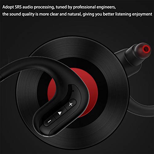 yasoe Auriculares InaláMbricos IPX8 S1200 Auriculares de NatacióN Impermeables Auriculares Deportivos Auriculares Bluetooth Reproductor de MP3 EstéReo 8G (Negro)