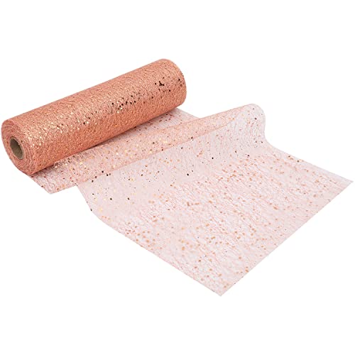 Trimming Shop 11 Inch x 27 Yards Sequin Tulle Fabric Roll Tulle Mesh Fabric for DIY Tutu Skirt Wedding Decoration, Xmas Tree - Image 3