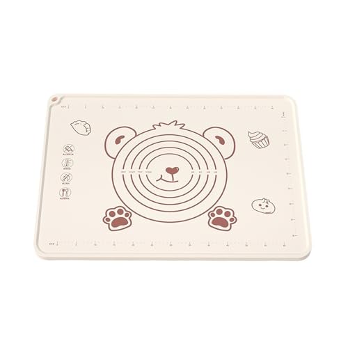 Silicone Thickened Baking Mat Non-stick Pastry Mat Pie Crust Rolling Sheet Reusable Dough Rolling Mat Food Grade Kneading Mat for Pastry, Bread, Cookies, Pizza, Pasta (31.5 * 23.62 inch, Thicker)
