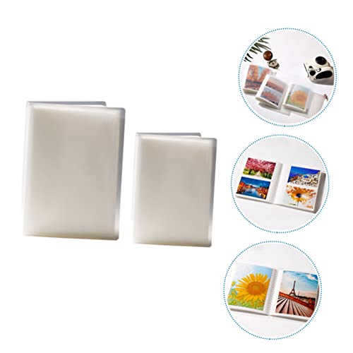 Garneck 2 Pçs Livro De Armazenamento De Cartão Postal Protetor De Anel Álbum De Casamento Álbum De C