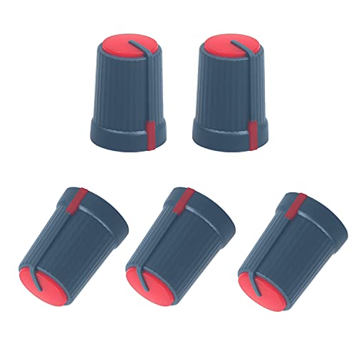 20Pcs Colors 6Mm D Axis Potentiometer Control Knobs For Electric Guitar Volume Tone Knobs (Dark Gray - D Axis) #TOP1