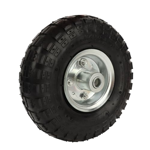 Roda de Substituição Resistente de Pneu de Borracha Durável de 2 Peças de 10 Polegadas Com Válvula R