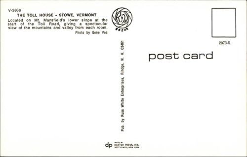 Miniatura 2 de The Toll House Stowe, Vermont VT Original Vintage Postcard