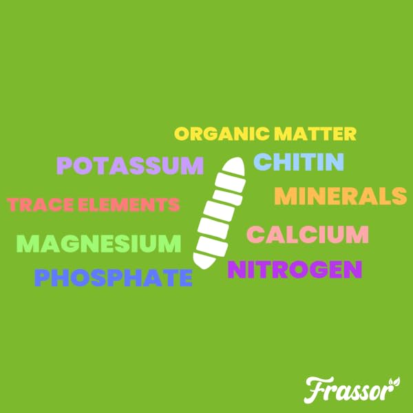 Fertilizante Para Insectos - 10kg | Por 100 M - Activador Y Fertilizante Natural Del Suelo - Rico En Nutrientes - Fertilizante Para Jardín - Frassor